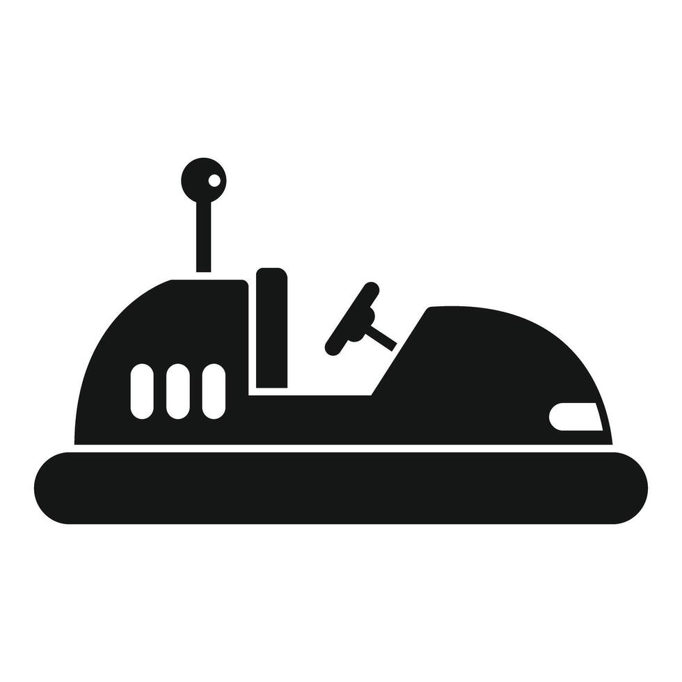 Bumper car icon in simple style isolated on white background vector