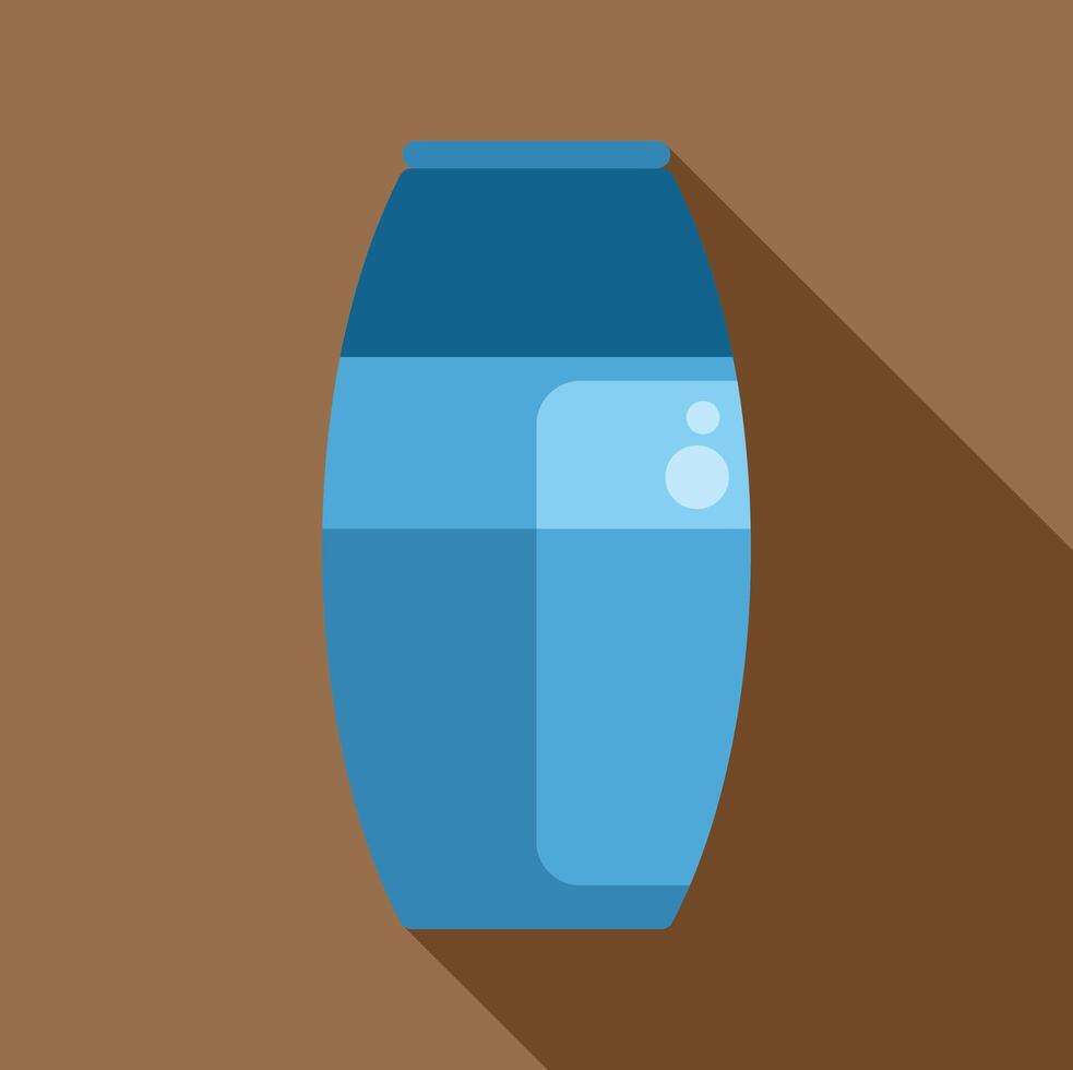 Blue water dispenser standing on brown background vector