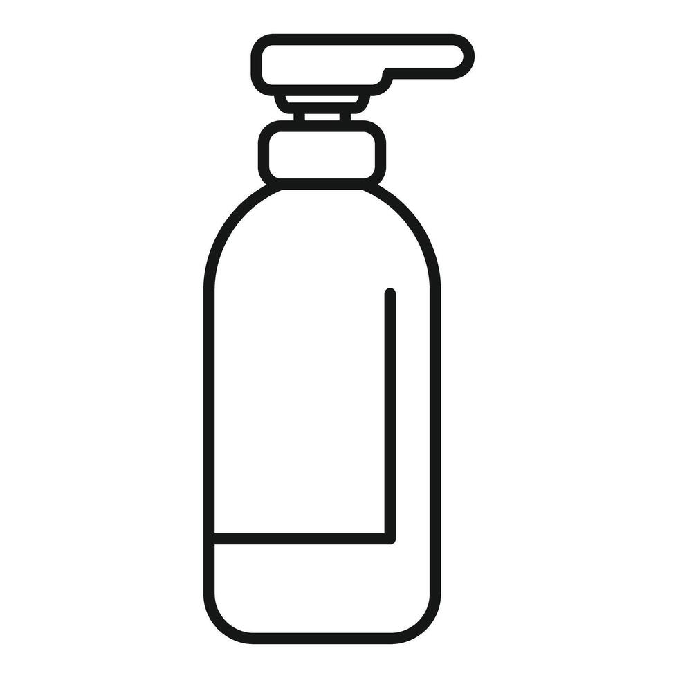 Dispenser bottle for soap or shampoo offering a minimalist design vector