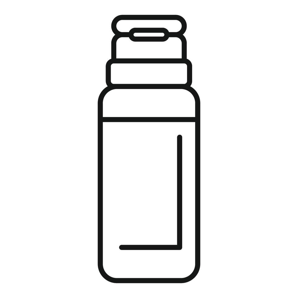 Reusable water bottle icon showing container for liquids vector