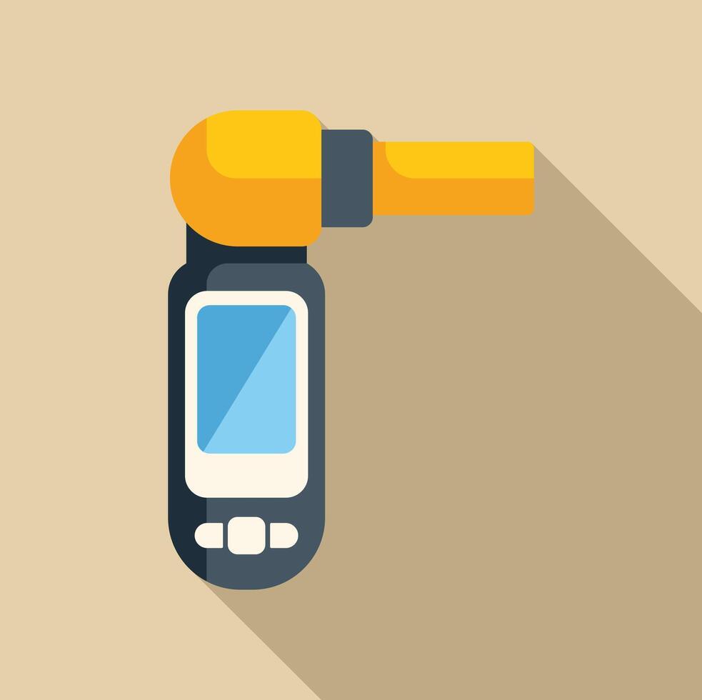 Electronic infrared thermometer gun showing temperature on display vector