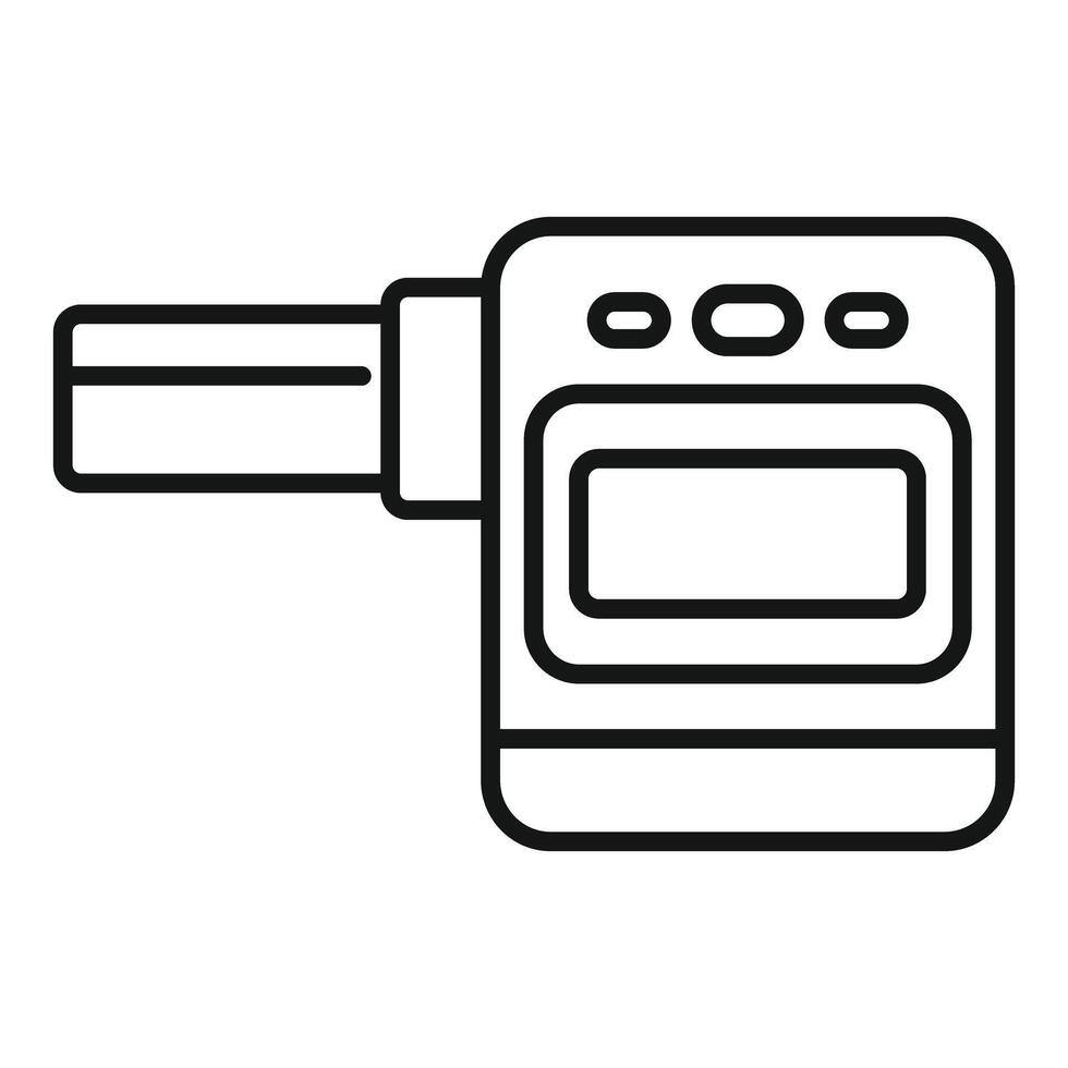 Breathalyzer device showing blood alcohol content icon vector