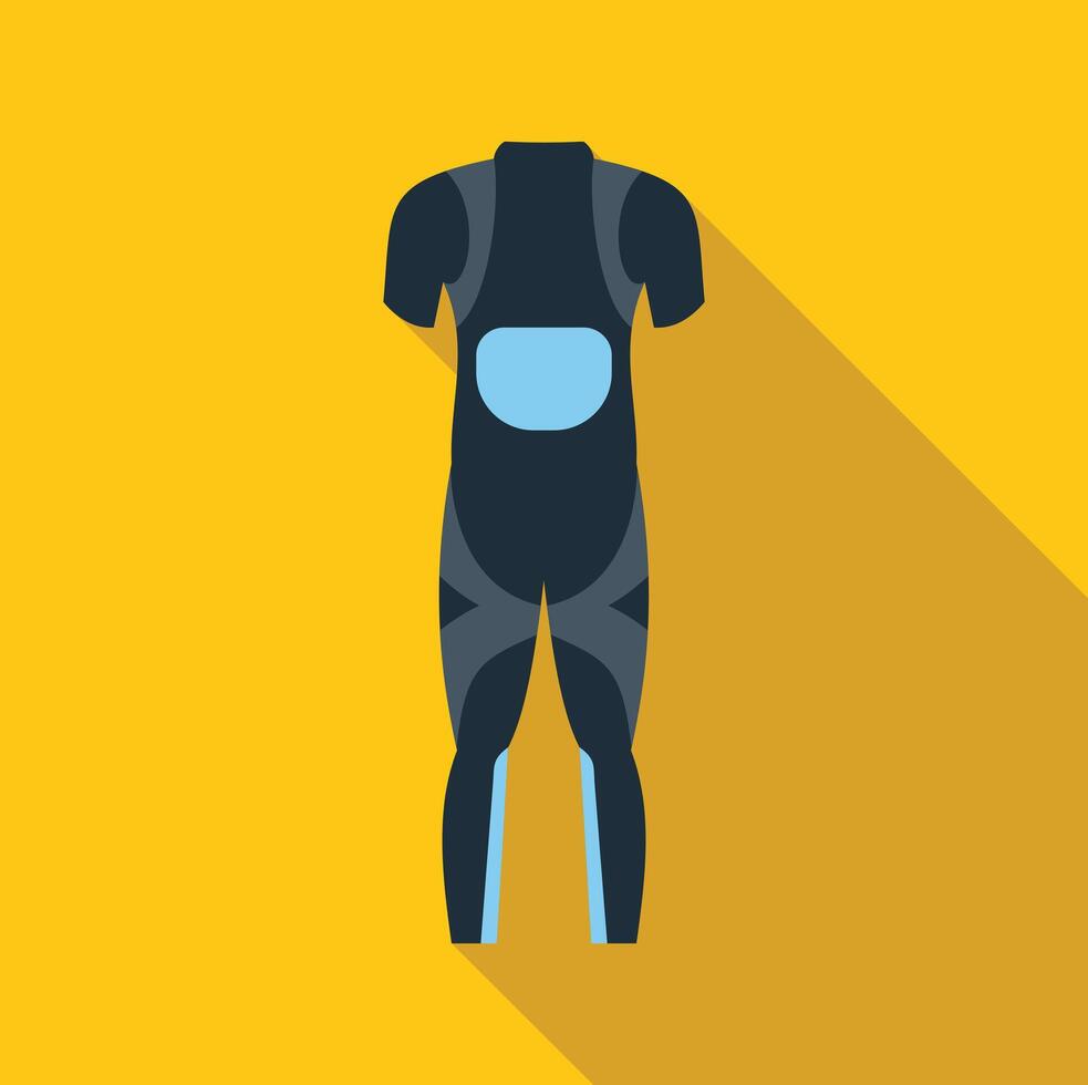 Diving suit for professional diver on yellow background vector