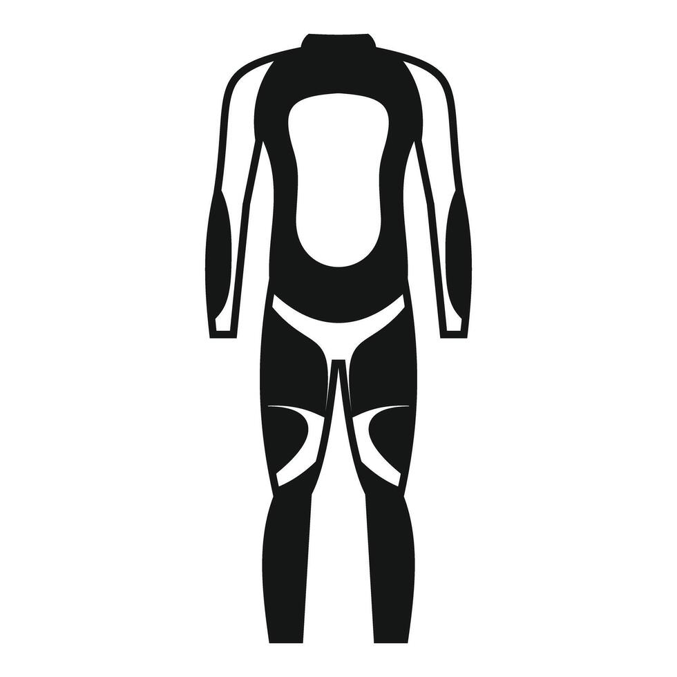 Wetsuit icon showing diving suit for water sports vector
