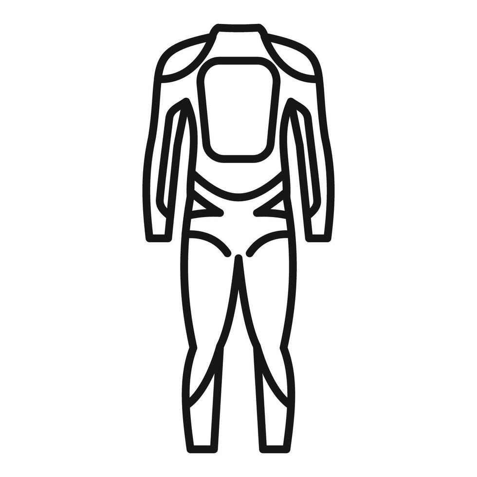 Professional diving suit protecting diver while exploring ocean depths icon vector