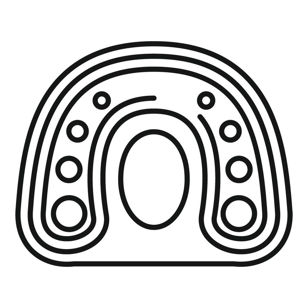 Orthopedic insole for flatfoot correction and support icon showing layers vector