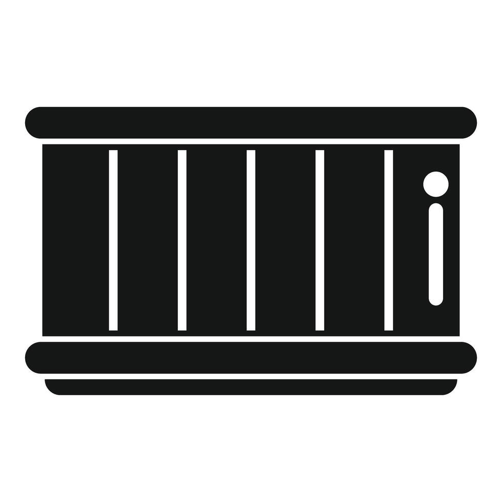 Home air purifier working on maximum power icon vector
