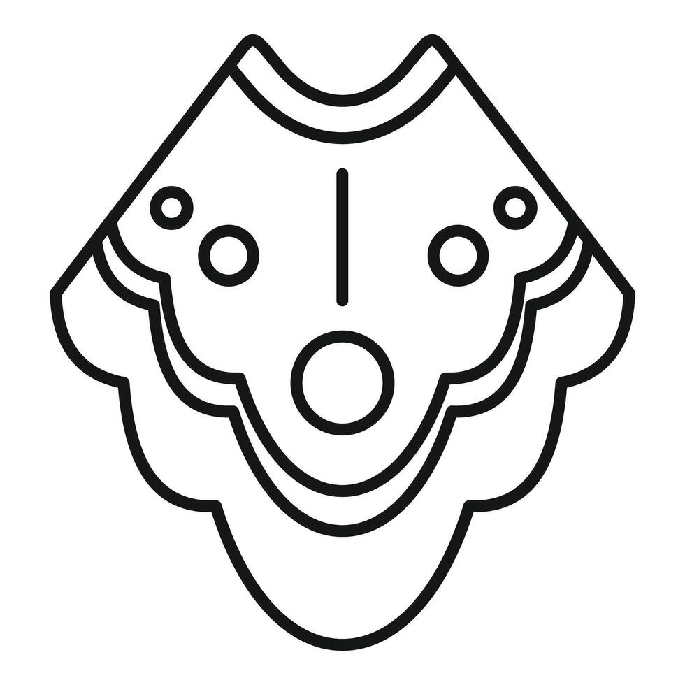 Icon of stingray swimming underwater with fins outstretched vector