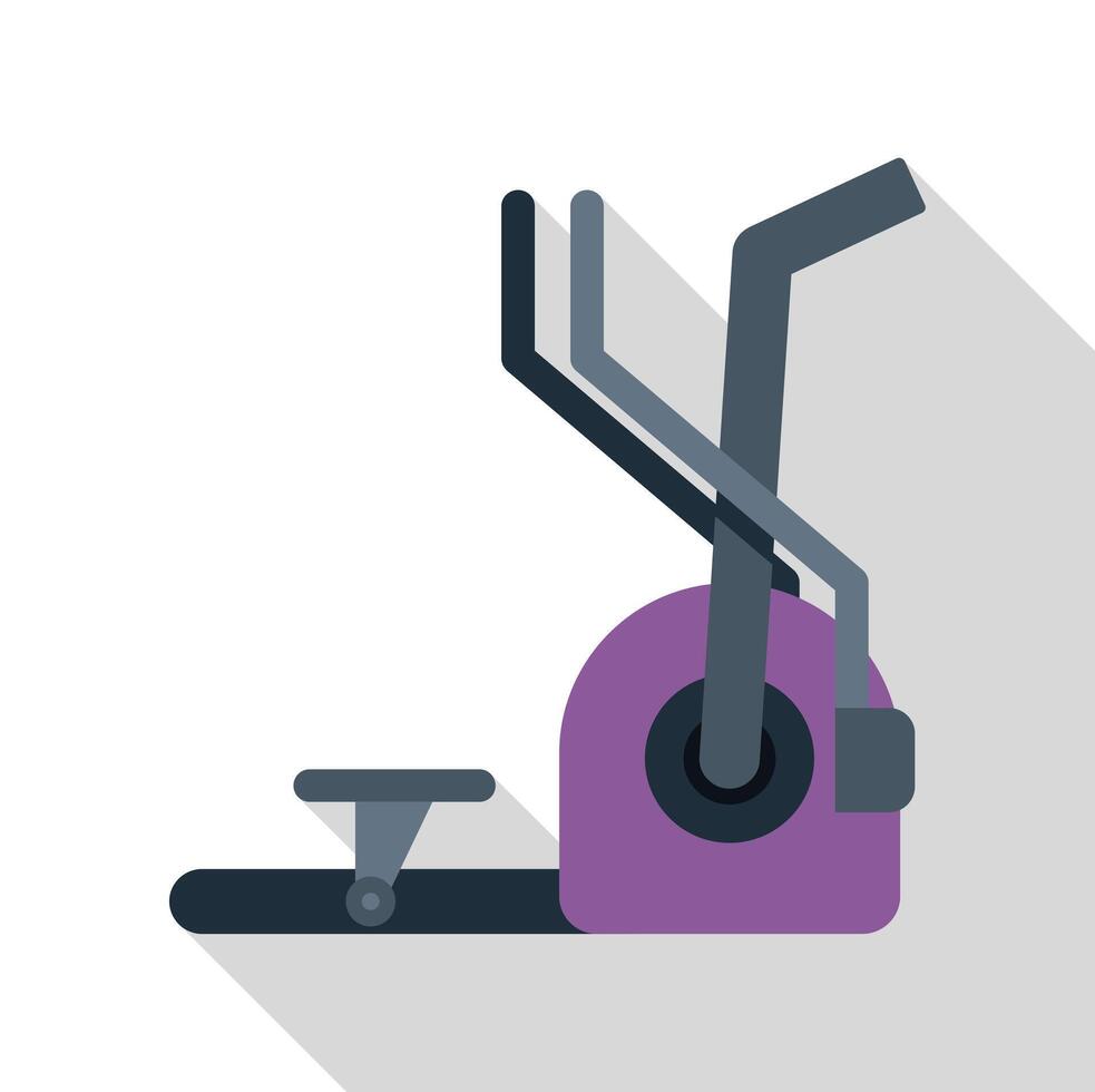 Modern elliptical trainer fitness equipment icon showing gym machine for cardio workout vector