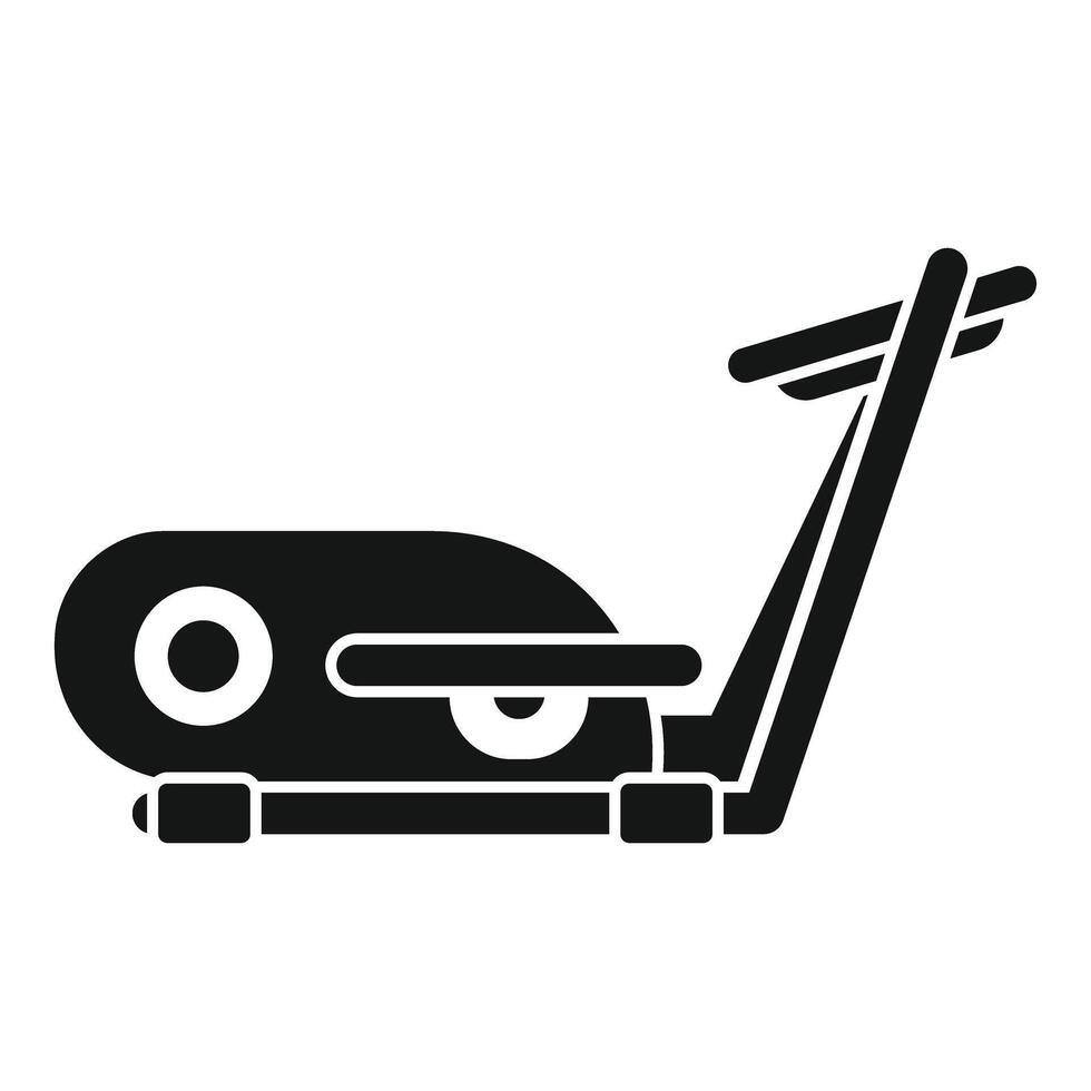 Elliptical trainer machine for fitness workout icon vector