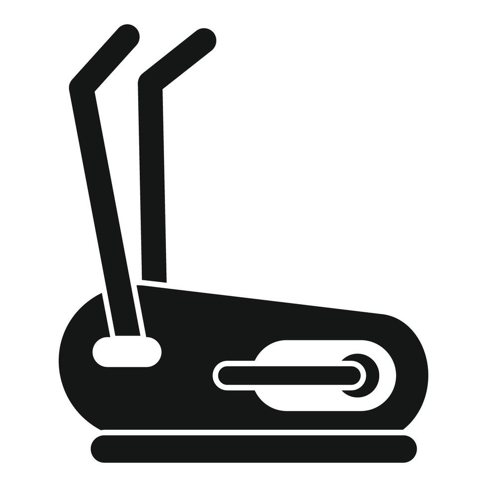 Elliptical trainer icon representing fitness and exercise vector