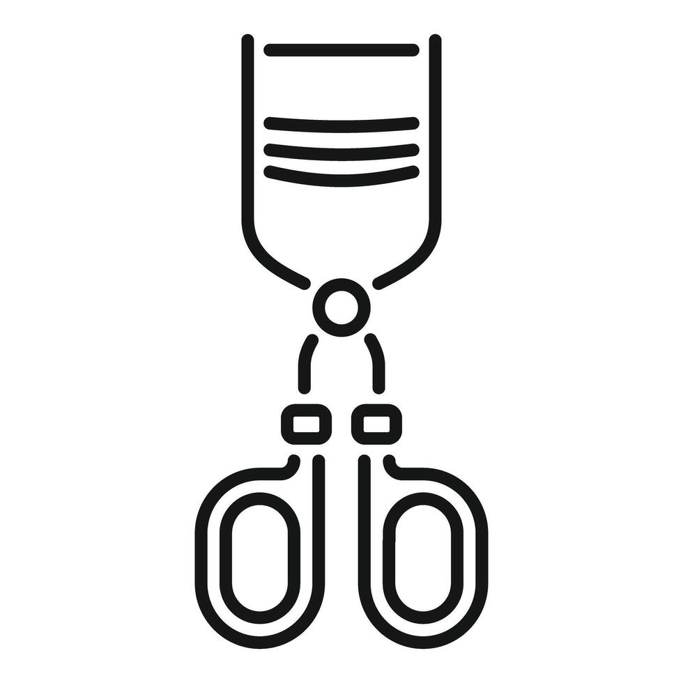 Eyelash curler enhancing beauty routine icon vector