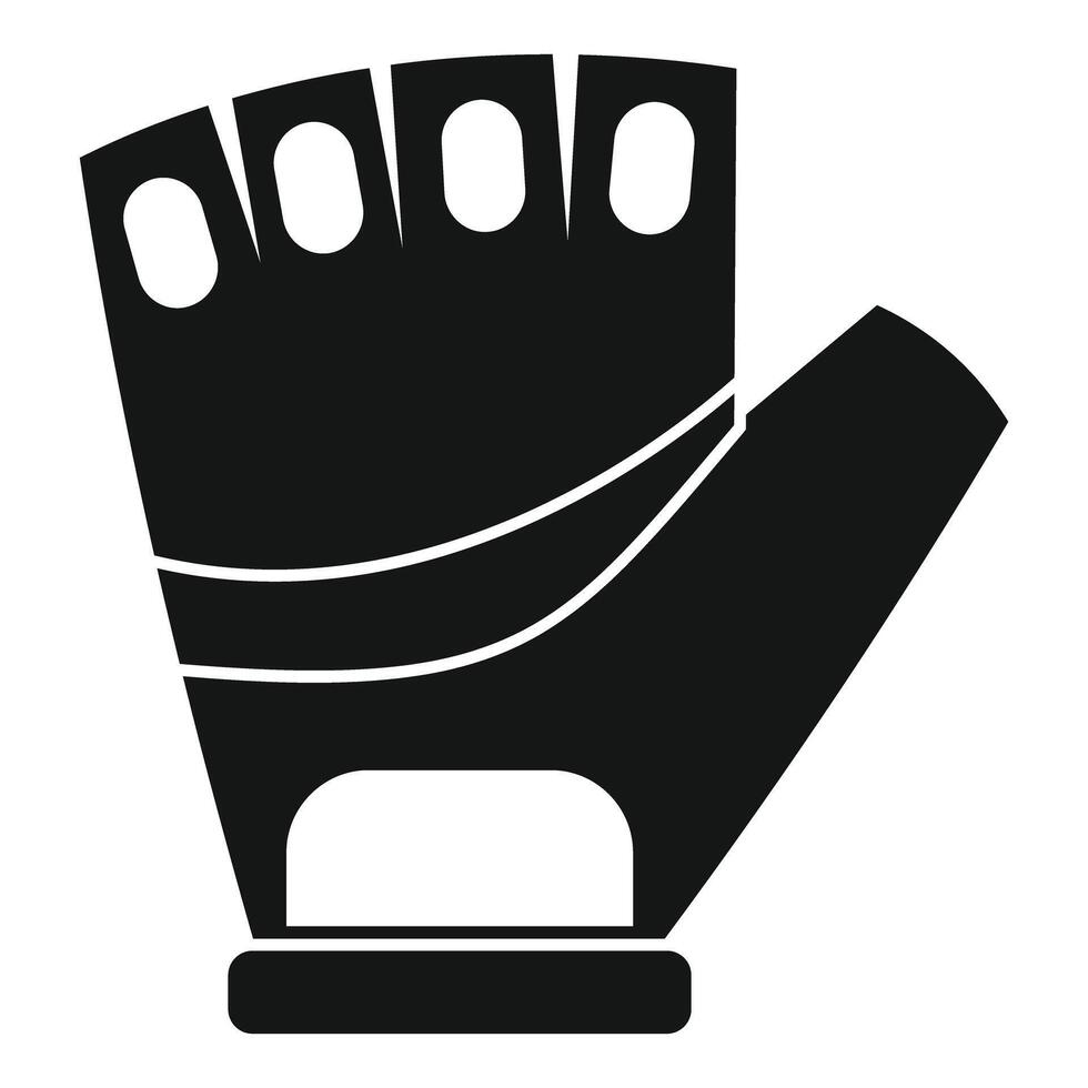 Fingerless gloves for active lifestyle showing open fingers vector