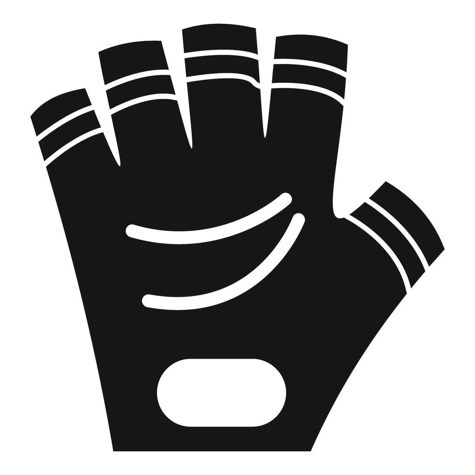 Black fitness gloves for protecting hands during workout vector