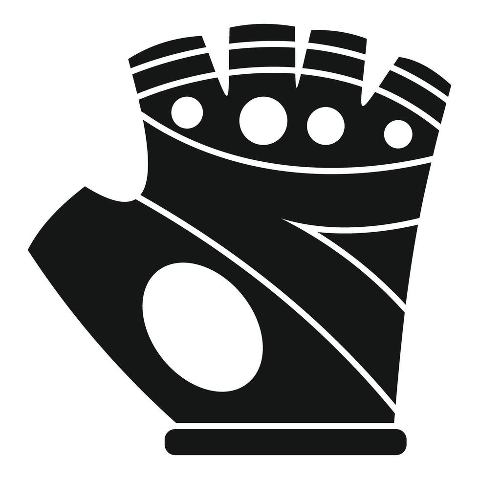 Sport glove icon, simple style vector