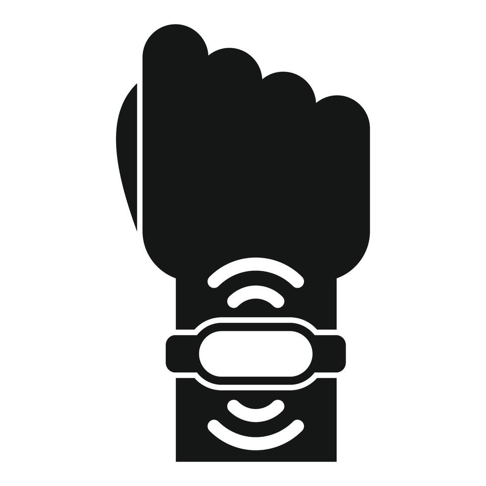 Hand using nfc technology for mobile payment vector