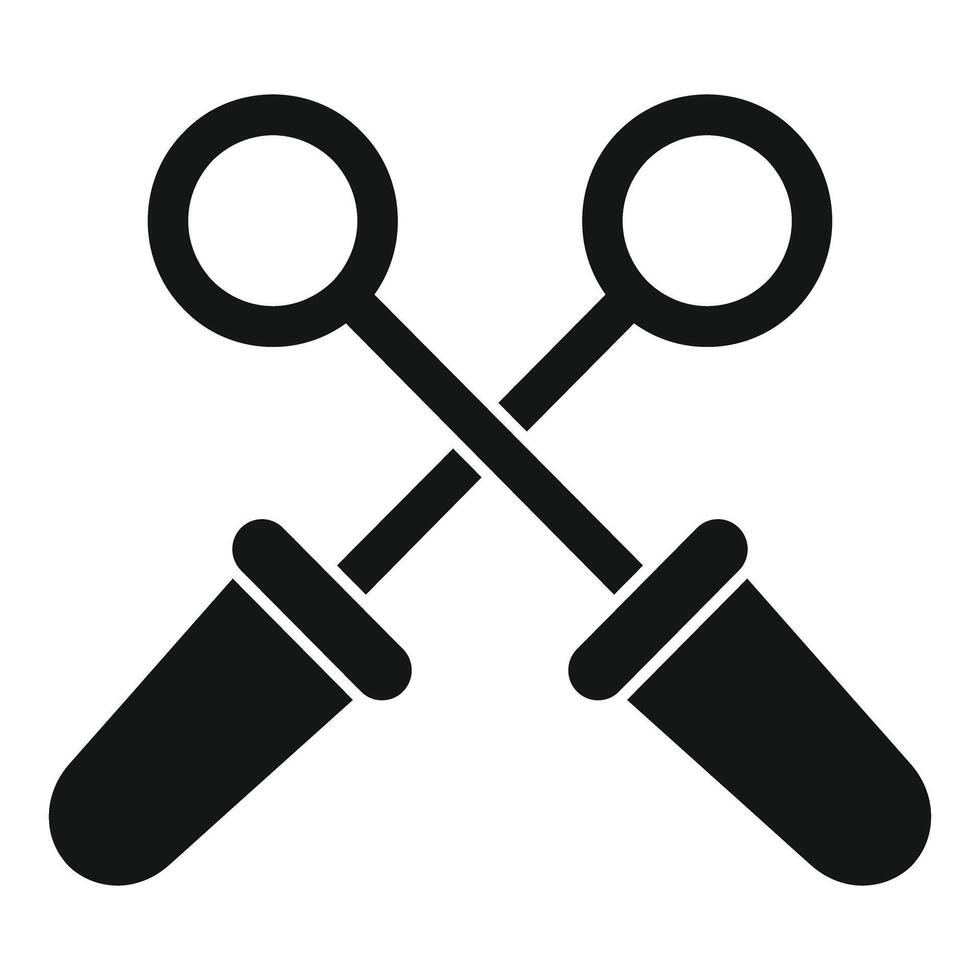 Crossed screwdrivers forming an x shape icon simple style vector