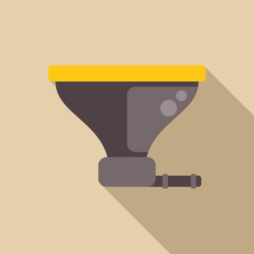 Modern water pump icon with long shadow vector