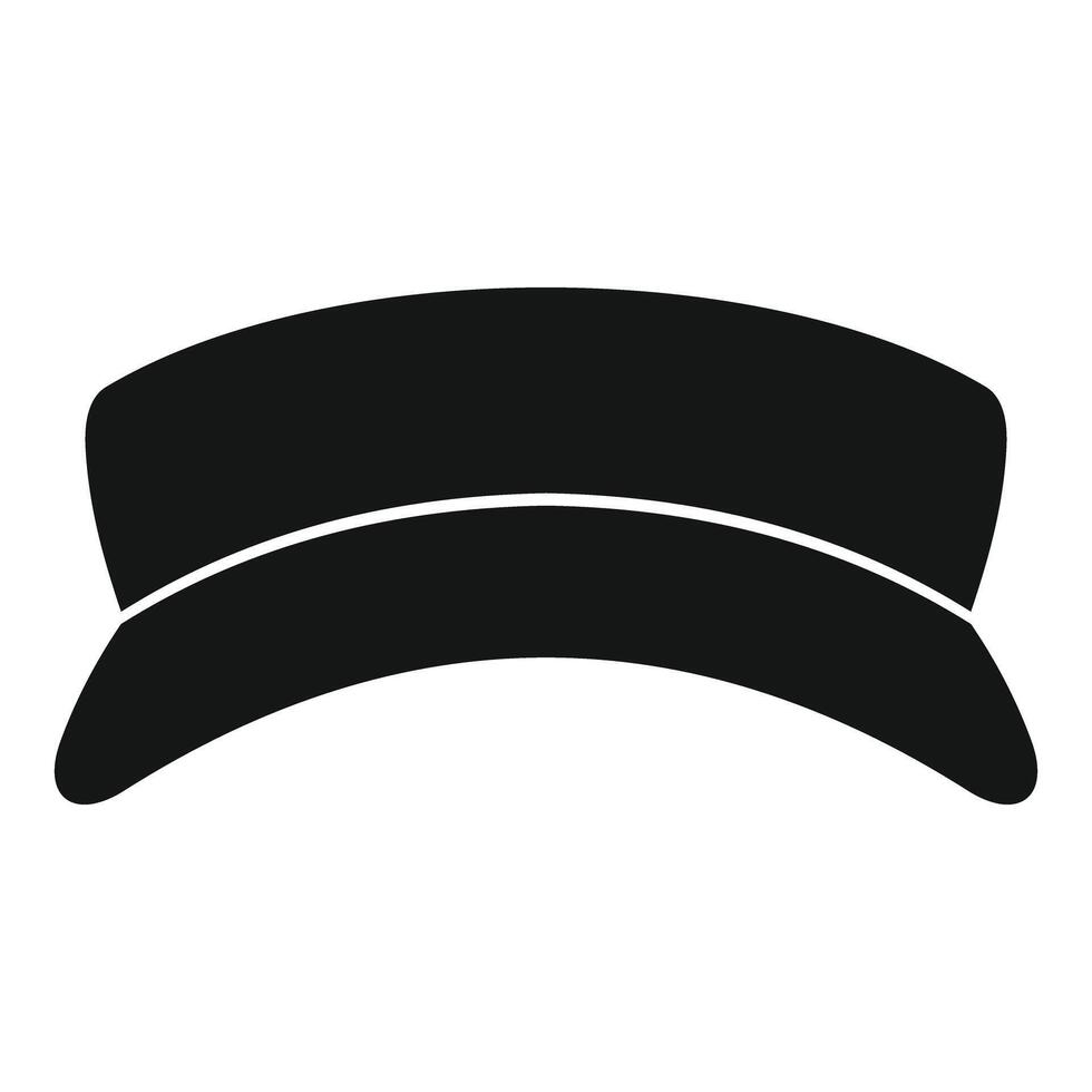 Black military hat showing uniform silhouette vector