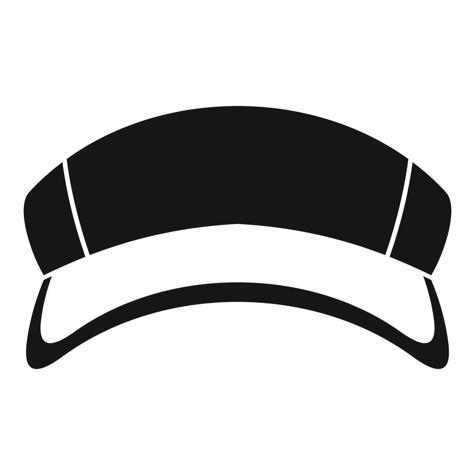 Black and white baseball cap template presenting front view vector