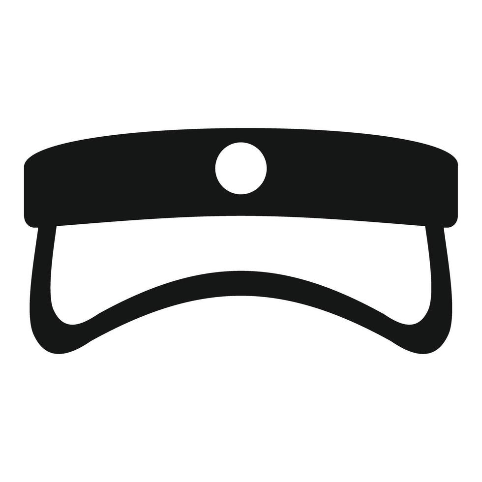 Black police hat icon showing law enforcement vector