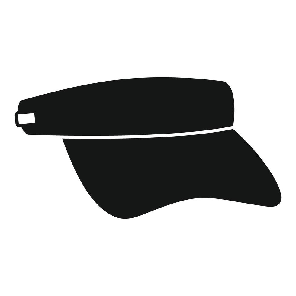 Black sun visor cap template for branding presenting vector
