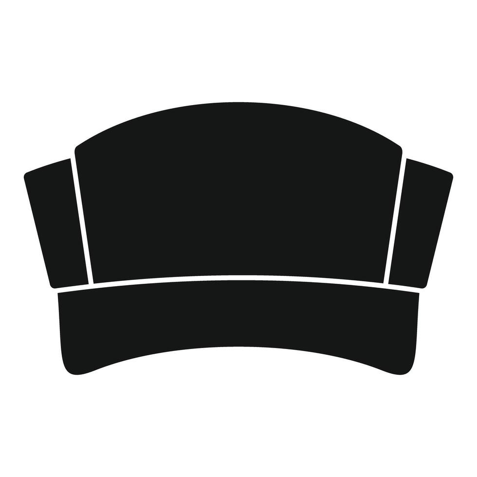 Black nurse hat silhouette representing healthcare professionals vector