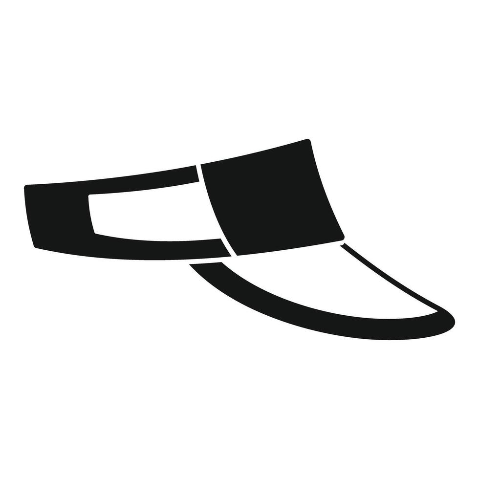 Black visor cap template for branding presenting fashion style vector