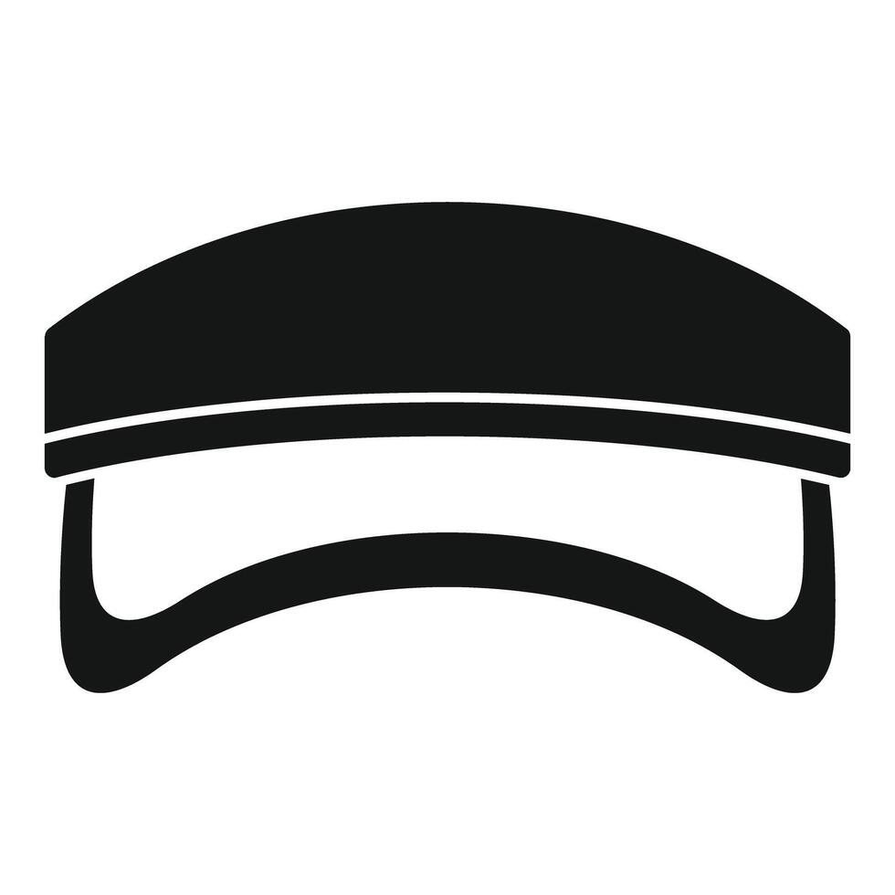 Sun visor protecting from sun stroke icon vector