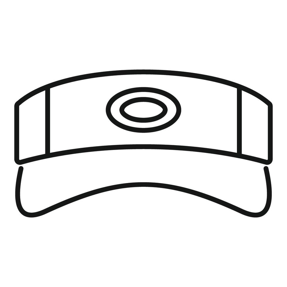 Icon of a baseball cap with a round button showing a concept of fashion and style vector