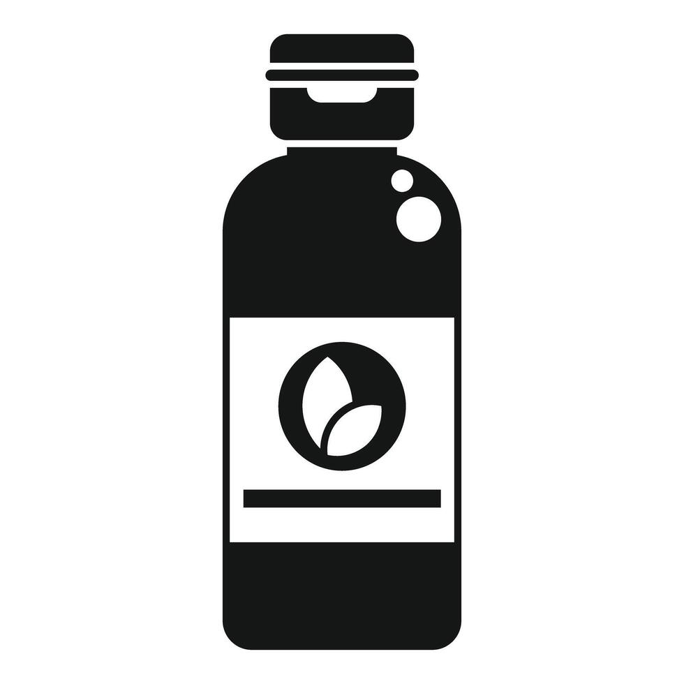 Eco friendly cosmetic product in plastic bottle with logo for branding vector