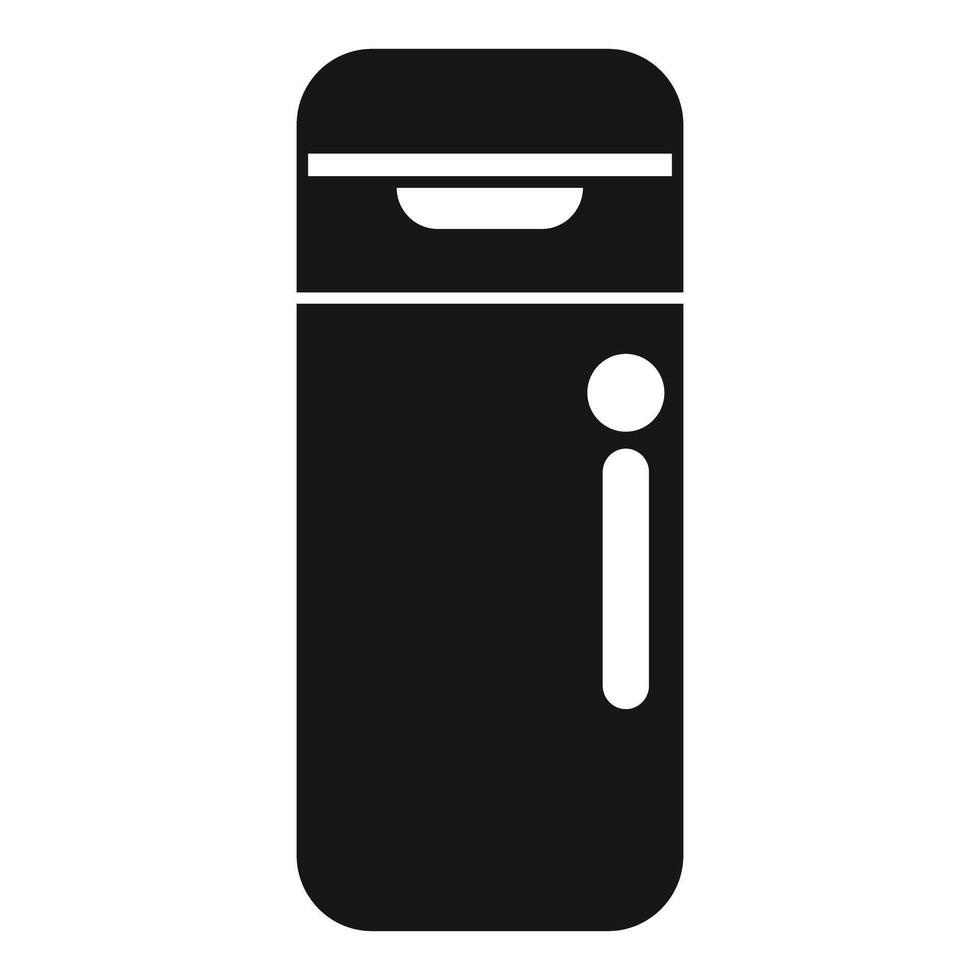Smart trashcan icon showing modern waste disposal vector