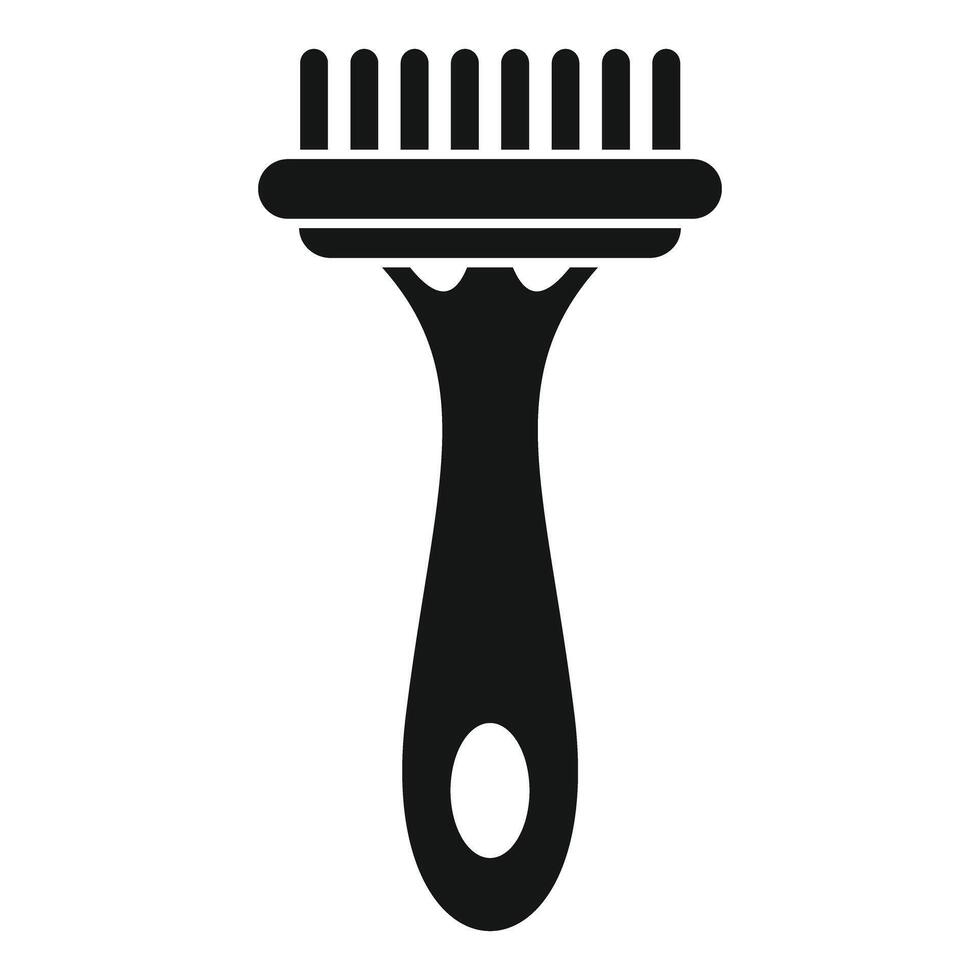 Cleaning brush icon representing washing and scrubbing vector