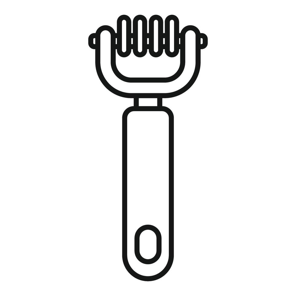 Kitchen utensil icon with handle for grating cheese or vegetables vector