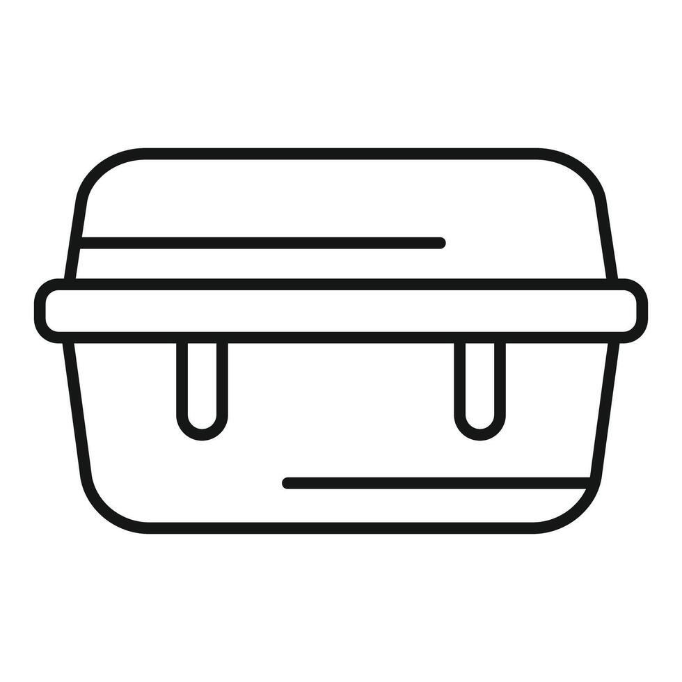 Lunchbox icon representing food delivery service vector