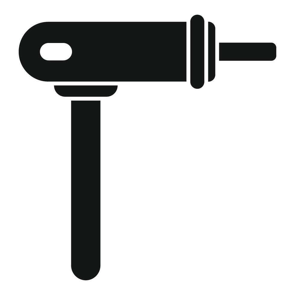 Construction tool drill perforator holding icon simple style vector