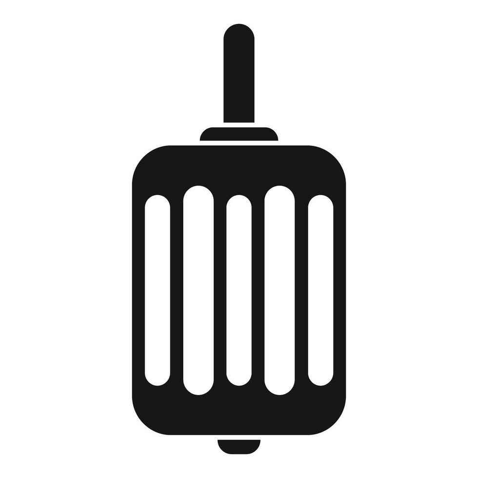 Electric engine rotor icon, simple style vector