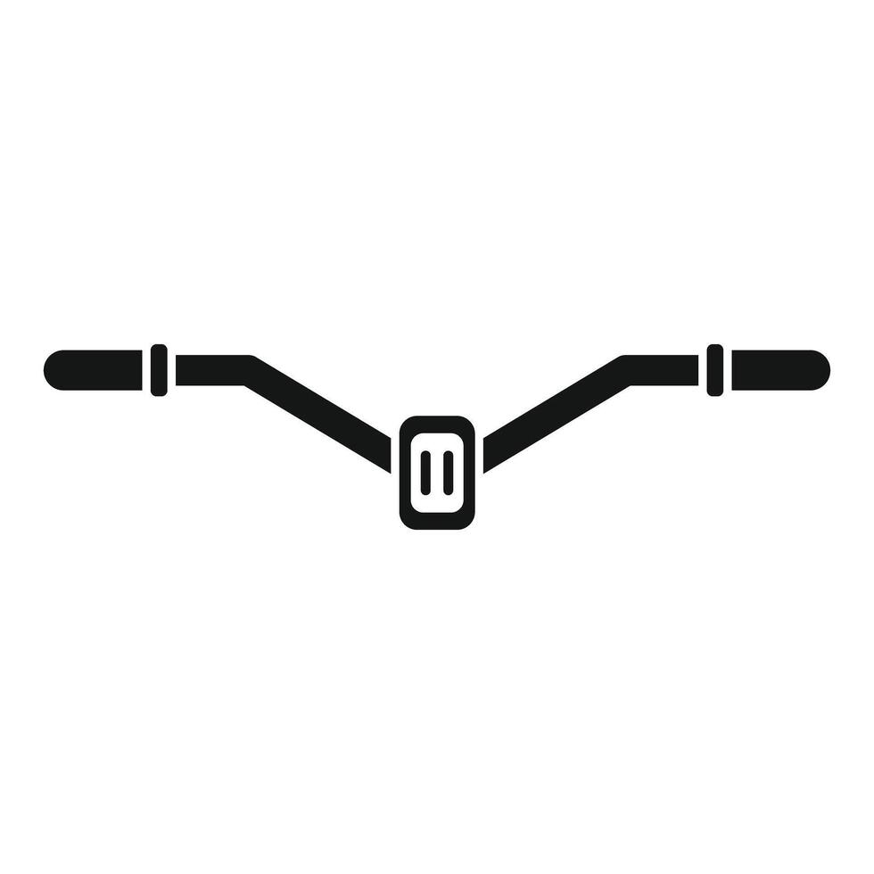 Motorcycle handlebar with speedometer showing three gears icon vector