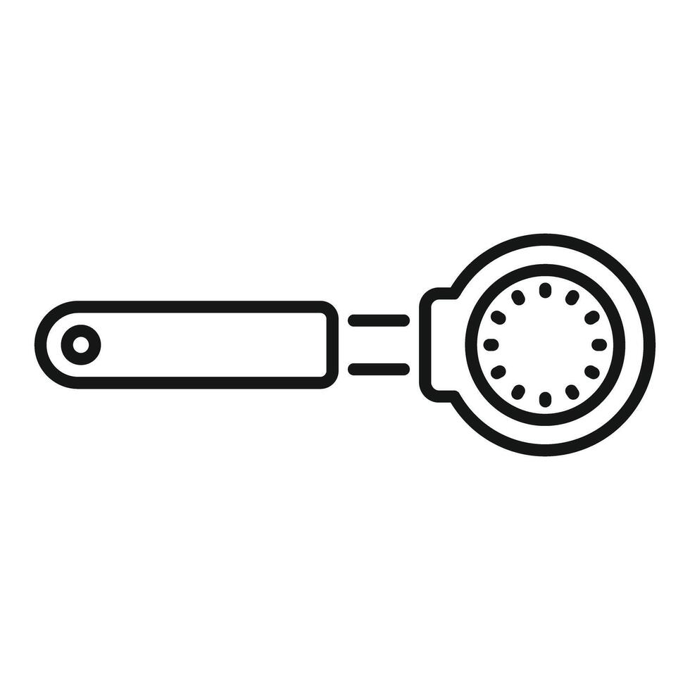 Honey dipper stick icon with a modern line design vector