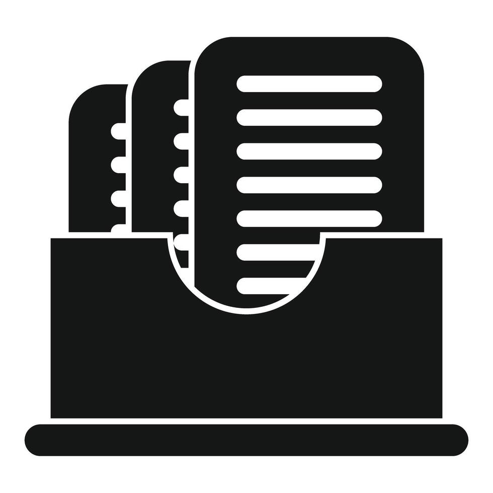 Archive box icon, simple style vector