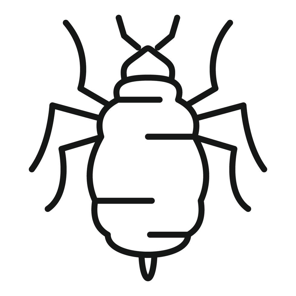 Mite insect bug spreading disease icon showing tiny parasite vector
