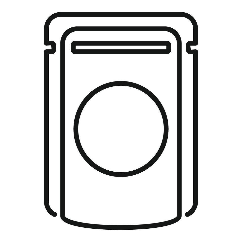 Wet wipes pack with big round label for branding vector