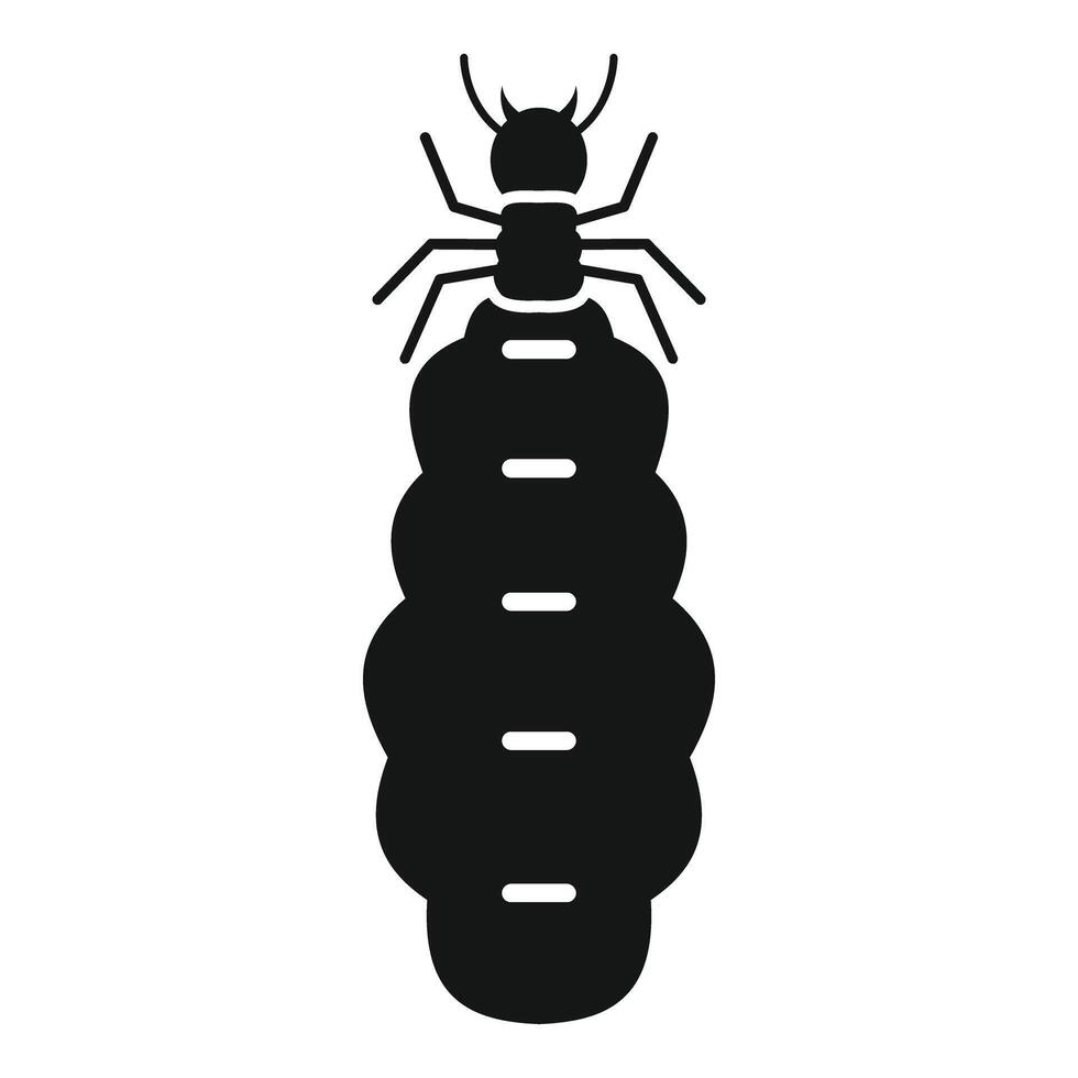 Big termite insect standing on hind legs icon simple style vector
