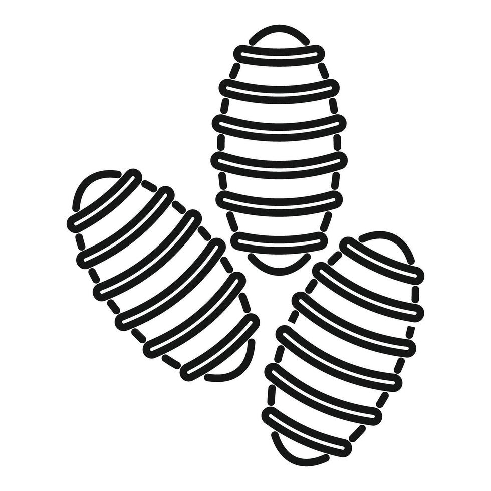 Three spirulina superfood forming a healthy triangle shape vector