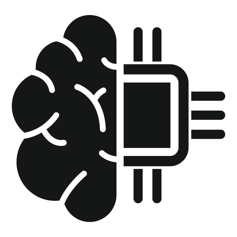 Digital brain power, harnessing artificial intelligence vector