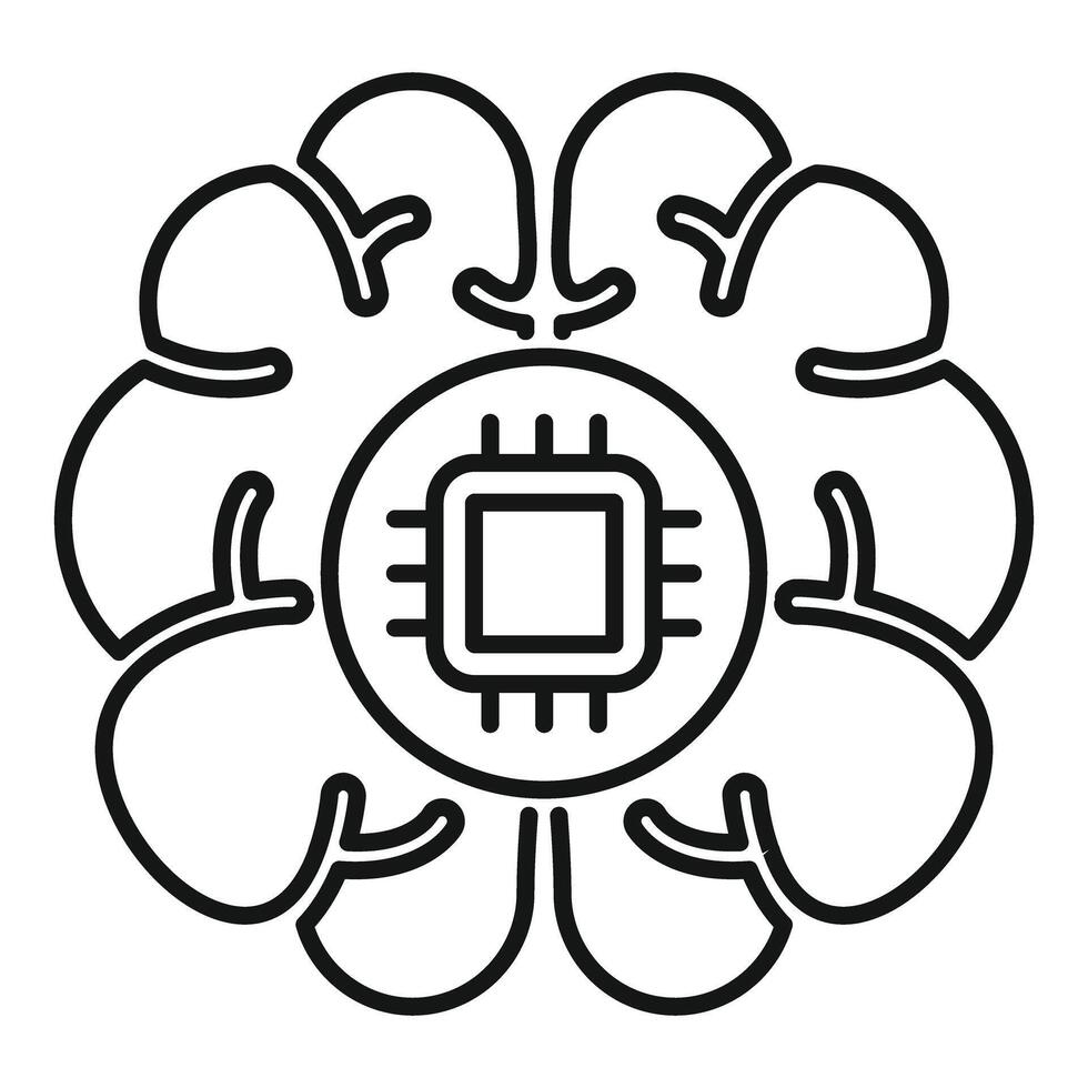 Brain system optimization representing artificial intelligence development vector