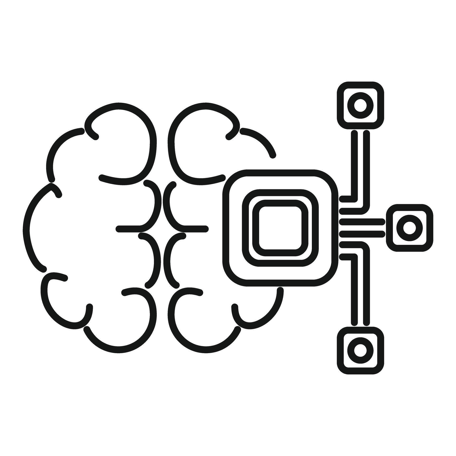 Artificial intelligence chip processing data from human brain 49779354 ...