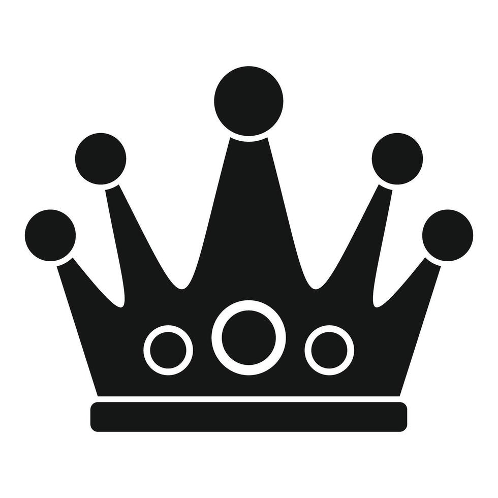 Black crown with balls showing kingdom and wealth vector