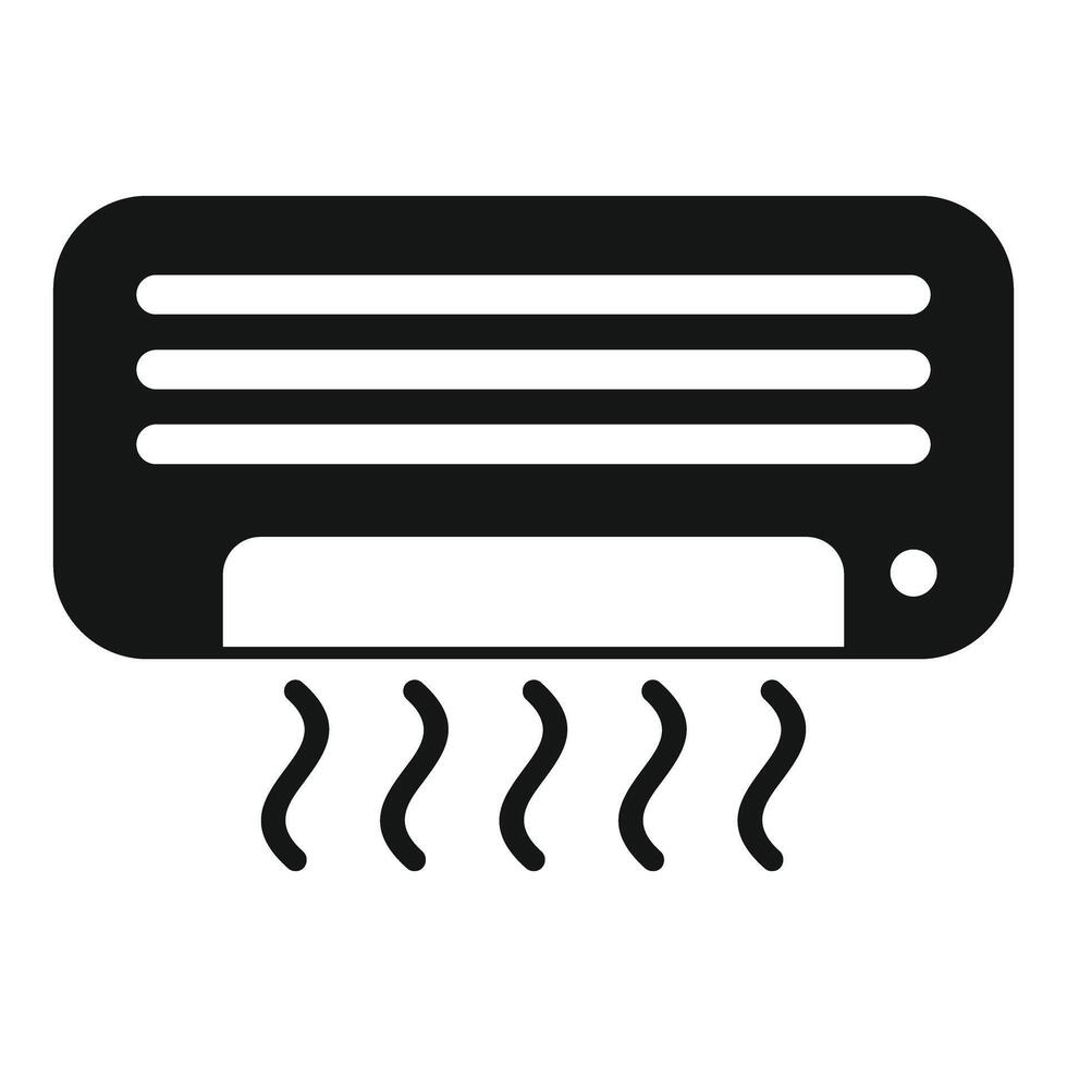 Conditioner generating cold air flow for room climate control vector