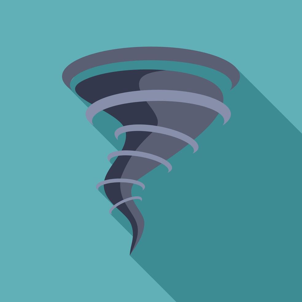 Destructive tornado rotating with strong winds vector